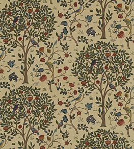 Kelmscott Tree Fabric by Morris & co Forest/Gold