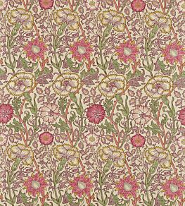 Pink & Rose Fabric by Morris & Co Manilla/Wine