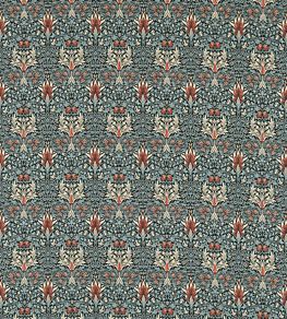 Snakeshead Fabric by Morris & Co Thistle/Russet
