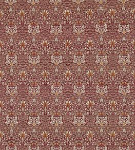 Snakeshead Fabric by Morris & Co Claret/Gold