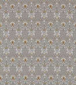 Snakeshead Fabric by Morris & Co Pewter/Gold