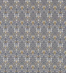 Snakeshead Fabric by Morris & Co Indigo/Hemp
