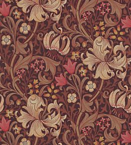 Golden Lily Wallpaper by Morris & Co Fig/Burnt Orange