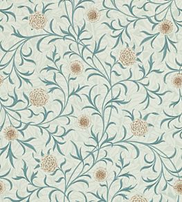 Scroll Wallpaper by Morris & Co Loden/Slate