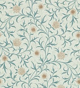 Scroll Wallpaper by Morris & Co Loden/Slate