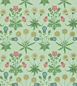 Daisy Wallpaper by Morris & Co Pale Green/Rose