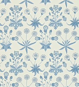 Daisy Wallpaper by Morris & Co Blue/Ivory