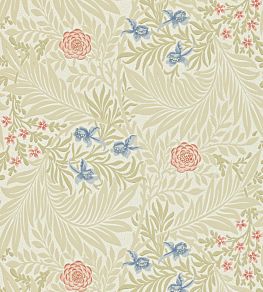 Larkspur Wallpaper by Morris & Co Manilla/Old Rose