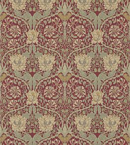 Honeysuckle & Tulip Wallpaper by Morris & Co Red/Gold