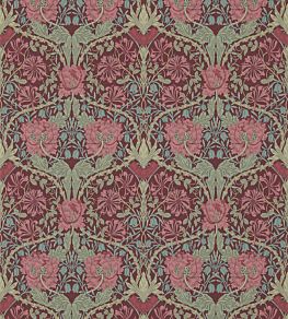 Honeysuckle & Tulip Wallpaper by Morris & Co Burgundy/Sage