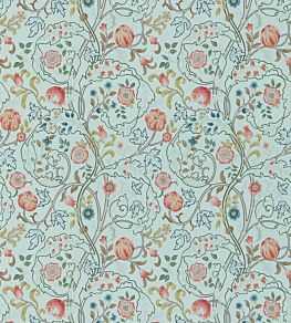 Mary Isobel Wallpaper by Morris & Co Silk Blue/Pink