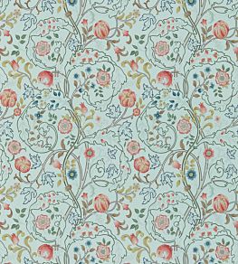 Mary Isobel Wallpaper by Morris & Co Silk Blue/Pink
