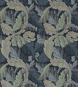 Acanthus Tapestry Fabric by Morris & Co Indigo/Mineral