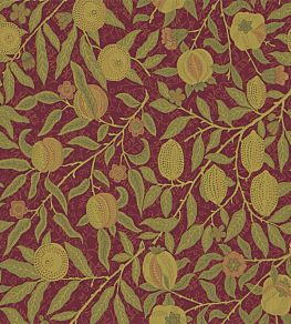 Fruit Fabric by Morris & Co Crimson/Thyme