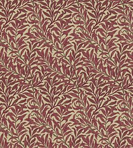 Willow Bough Fabric by Morris & Co Crimson/Manilla