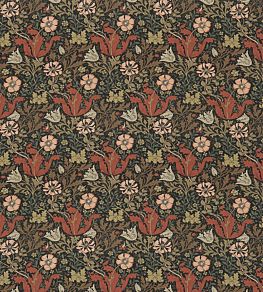 Compton Fabric by Morris & Co Terracotta/Multi
