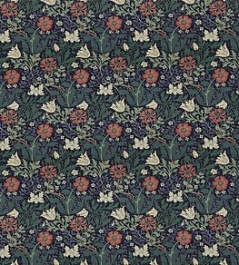 Compton Fabric by Morris & Co Indigo/Green