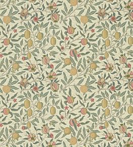Fruit Fabric by Morris & Co Cream/Teal