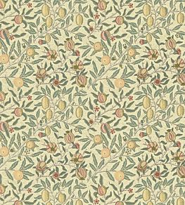 Fruit Minor Fabric by Morris & Co Ivory/Teal