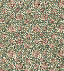 Honeysuckle Fabric by Morris & Co Cream/Wine