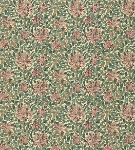 Honeysuckle Fabric by Morris & Co Cream/Wine