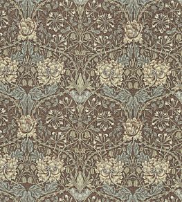 Honeysuckle & Tulip Fabric by Morris & Co Bullrush/Slate