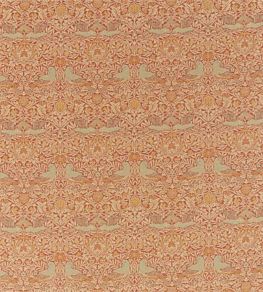 Bird Weave Fabric by Morris & Co Brick