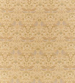 Bird Weave Fabric by Morris & Co Ochre