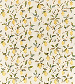 Lemon Tree Embroidery Fabric by Morris & Co Bayleaf / Lemon