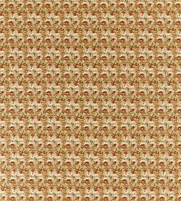 Wardle Embroidery Fabric by Morris & Co Olive / Black