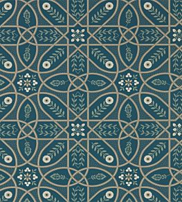 Brophy Trellis Wallpaper by Morris & Co Deep Teal