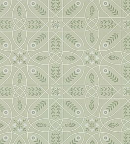 Brophy Trellis Wallpaper by Morris & Co Sage Linen