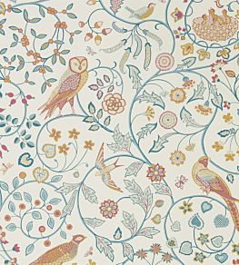 Newill Wallpaper by Morris & Co Indigo Saffron