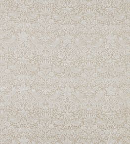 Pure Strawberry Thief Fabric by Morris & Co Flax