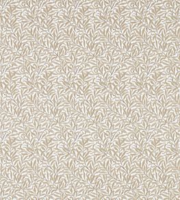 Pure Willow Bough Embroidery Fabric by Morris & Co Wheat