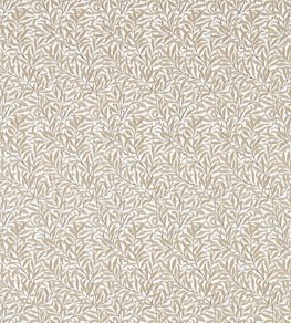 Pure Willow Bough Embroidery Fabric by Morris & Co Wheat