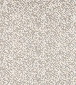 Pure Willow Bough Embroidery Fabric by Morris & Co Flax