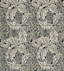 Pure Acanthus Weave Fabric by Morris & Co Black Ink
