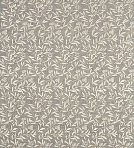 Pure Arbutus Embroidery Fabric by Morris & Co Inky Grey