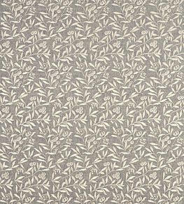 Pure Arbutus Embroidery Fabric by Morris & Co Inky Grey