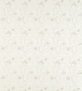 Pure Arbutus Embroidery Fabric by Morris & Co White Clover