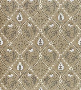 Pure Trellis Wallpaper by Morris & Co Gold