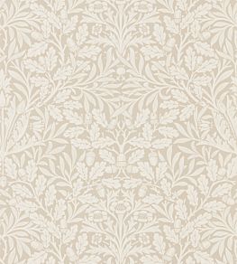 Pure Acorn Wallpaper by Morris & Co Linen/Ecru
