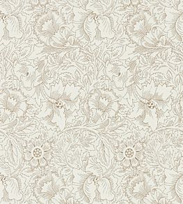 Pure Poppy Wallpaper by Morris & Co Cream/Gold