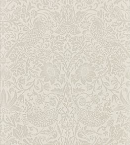 Pure Strawberry Thief Wallpaper by Morris & Co Ecru/Cream