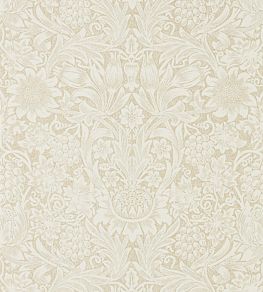 Pure Sunflower Wallpaper by Morris & Co Parchment/Gold