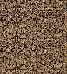 Sunflower Velvet Fabric by Morris & Co Maple/Lichen