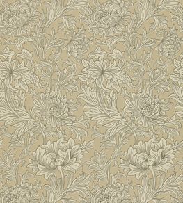 Chrysanthemum Wallpaper by Morris & Co Ivory/Gold