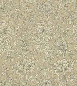 Chrysanthemum Wallpaper by Morris & Co Ivory/Gold
