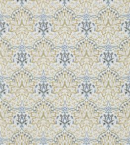 Artichoke Embroidery Fabric by Morris & Co Soft Gold/Cream